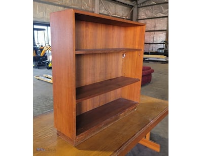 Wooden Shelf Unit - Brown. Used Condition.