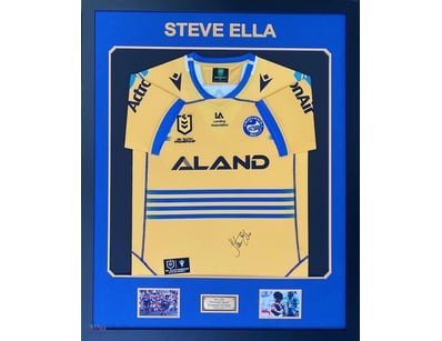 SREVE ELLA PERSONALLY SIGNED PARRAMATTA EELS JERSE...