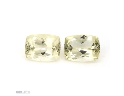 2.99CT TSW X 2, NATURAL BERYL HELIODOR     

Recta...