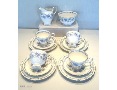 VINTAGE ROYAL TUSCAN FINE ENGLISH BONE CHINA TEA S...
