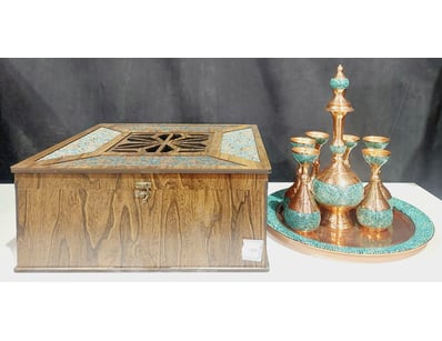 PERSIAN FIROOZEH KOOBI SET FEATURES A HANDCRAFTED ...