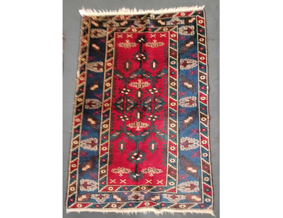 TURKISH HANDMADE ANTALYA WOOL HAND-KNOTTED AREA RU...