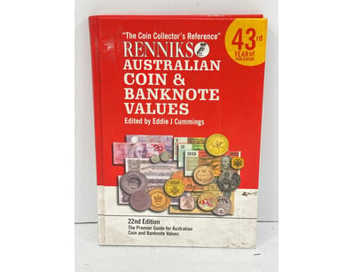 RENNIKS AUSTRALIAN COIN AND BANKNOTE VALUES, HARDC...
