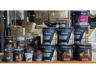 Comprehensive collection of Haymes woodcare and pa...