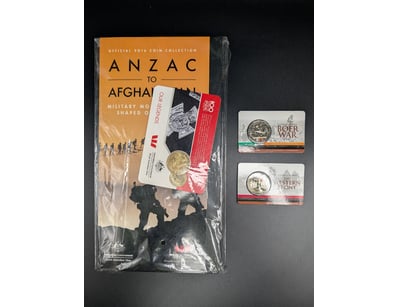 EMPTY 2016 OFFICIAL ANZAC TO AFGHANISTAN COIN COLL...
