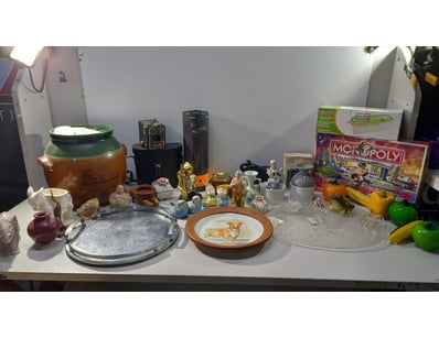 Homewares, including ornaments, cheese plate, bino...
