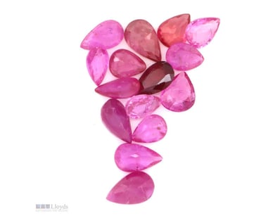 3.08CT TSW X 15, NATURAL PINK CORUNDUM SAPPHIRES  ...