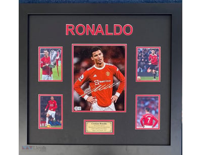 CRISTIANO RONALDO PERSOANLLY SIGNED 10" X 8" PHOTO...