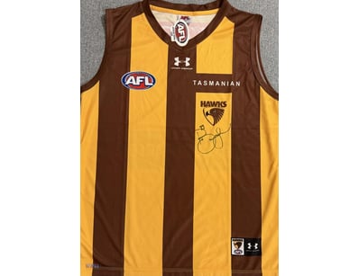 LANCE 'BUDDY' FRANKLIN SIGNED HAWTHORN GUERNSEY

A...