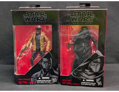 STAR WARS THE BLACK SERIES FINN AND KYLO REN ACTIO...