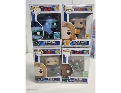 FUNKO POP CAPTAIN MARVEL COLLECTION - FOUR BOXED F...