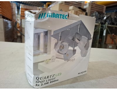 RRP $169.95 Quartz LED Spot light, 4 x 2.4W 800lm,...