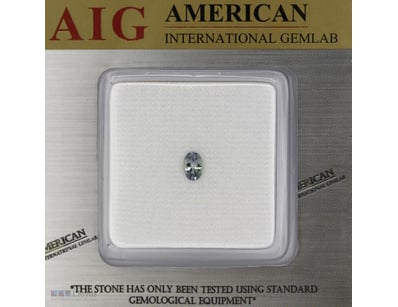0.61CT CERTIFIED, NATURAL TANZANITE     

Oval Fac...