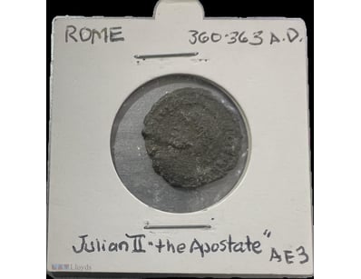 ROME 360-363AD JULIAN II-THE APOSTATE AE3- COIN, 3...