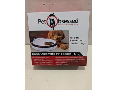 RRP $130.00-  Pet Obsessed Luxury Automatic Pet Fe...