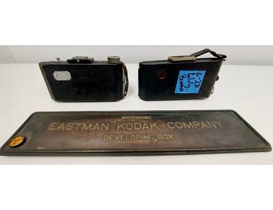 EASTMAN KODAK COMPANY VINTAGE DEVELOPING BOX SIGN ...