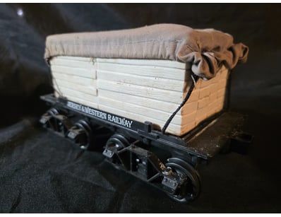 JERSEY & WESTERN RAILWAY MINIATURE COAL WAGON DECA...