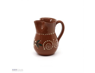 VINTAGE POTTERY MILK JUG WITH AUSTRALIAN PLANT THE...