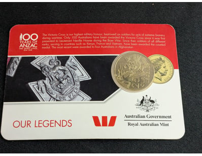 ROYAL AUSTRALIAN MINT "100 YEARS OF ANZAC" VICTORI...