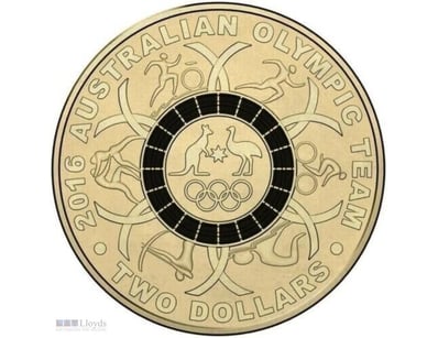 UNC 2016 $2 BLACK RIO OLYMPIC RING AUSTRALIAN TWO ...