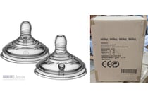 RRP $431 BULK 'Nuby' 2pk Silicone Teats - Medium