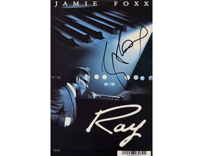 JAMIE FOXX SIGNED 'RAY CHARLES'

Jamie Foxx Person...