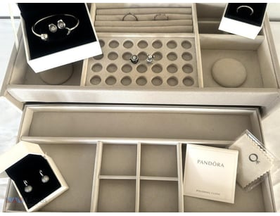 PANDORA EXTRA LARGE JEWELLERY BOX WITH PANDORA S92...
