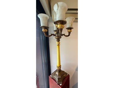 ART DECO ALABASTER LAMP

Item Size: Height: 104cm,...