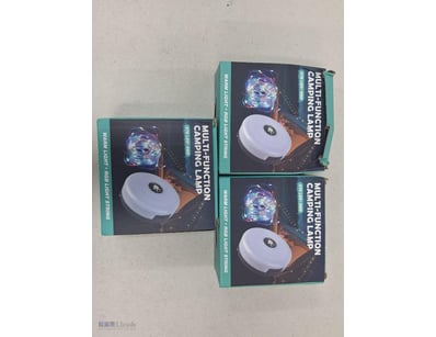 Multi function Camping Lights, Warm Light + RGB Li...