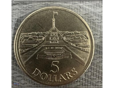 1988-AUSTRALIA- $5 FIVE DOLLAR PARLIAMENT HOUSE CO...