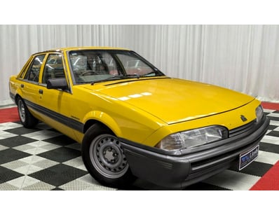 <b>1987 Holden Commodore VL Turbo Sedan - Yellow -...