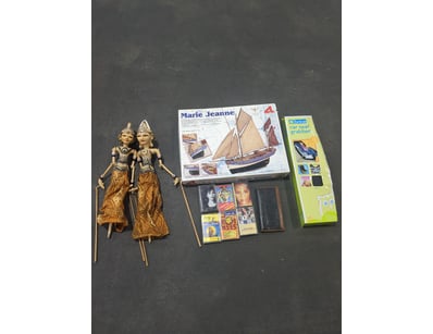 Assorted items, including cassettes, car seat grab...