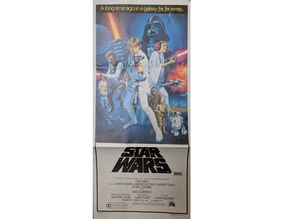 STAR WARS ORIGINAL RELEASE MOVIE POSTER - ICONIC 1...