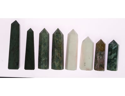 NATURAL CHRYSTAL TOWERS INCLUDING ARAGONITE, RUBY ...