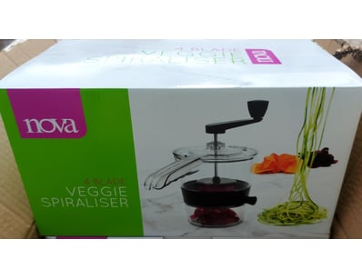 RRP $180 BOX LOT- QTY 6 x Nova 4-Blade Veggie Spir...