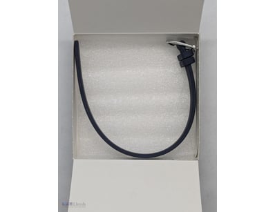 TWENTY BOXED BLUE SILICONE PERSONALISED BRACELETS...