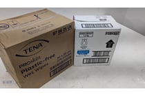 TENA PROskin Plastic-Free Wet Wipes Carton and
