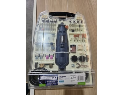 Rockwell 130W Mini Drill and attachments
Note: Ca...