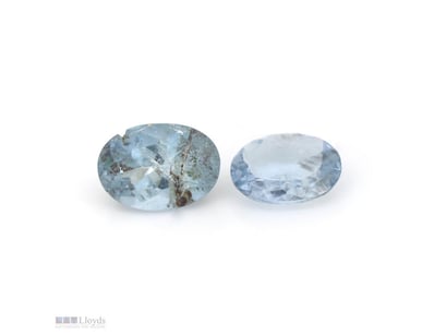 3.31CT TSW X 2, NATURAL BERYL AQUAMARINES     

Ov...