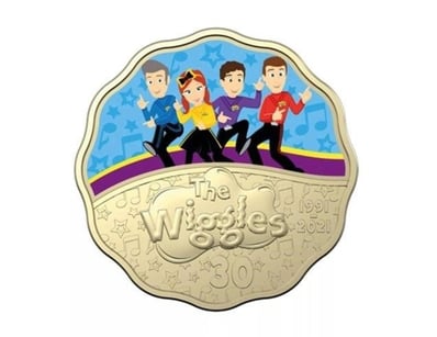 2021 THE WIGGLES (CURRENT) 30 YEARS SCALLOPED COLO...