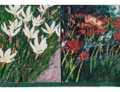 UNKNOWN ARTIST

Two Acrylic Paintings On Canvas

I...
