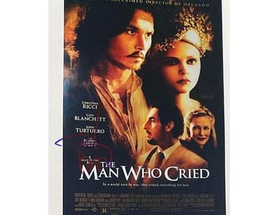 JOHNNY DEPP HAND SIGNED 'THE MAN WHO CRIED' PHOTO...
