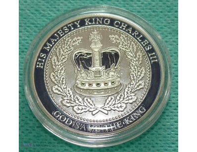 6TH MAY 2023 SILVER PLATED CORONATION OF KING CHAR...