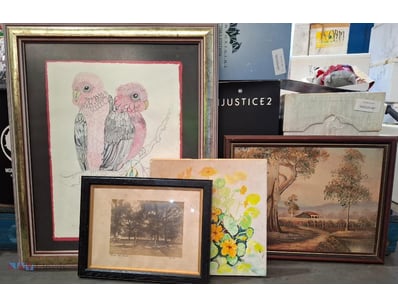 UNKNOWN ARTISTS

Four Various Art Frames Including...