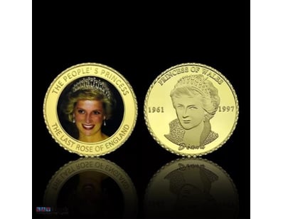 1961-1997 YEARS PRINCESS OF WALES GOLD COIN DIANA ...