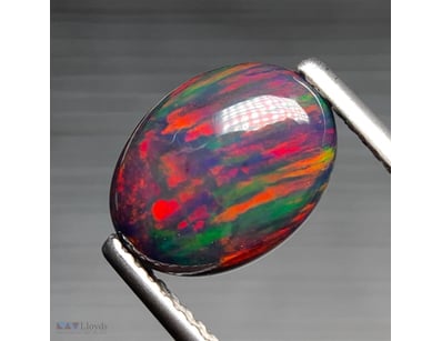 CERTIFIED 1.62CT SMOKED OPAL – DYED CABOCHON CUT, ...