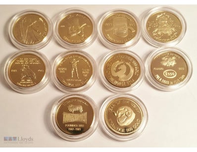 5PCS/LOT NEW AUSTRALIA GOLD BANKNOTE CARDS COLOURE...