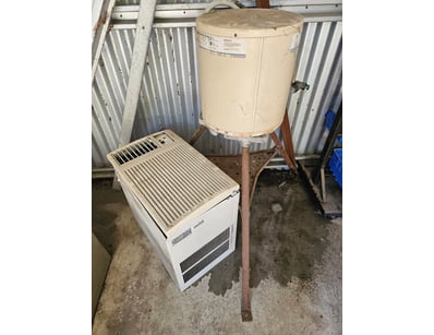 Water heater, air conditioner unit & metal stand

...