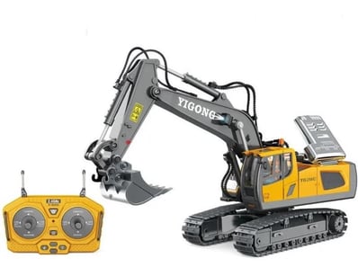 RC Excavator 2.4 GHZ 11 Channel Alloy & Plastic Co...