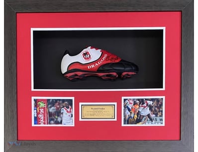 WENDELL SAILOR PERSONALLY SIGNED BOOT 

Box Framed...